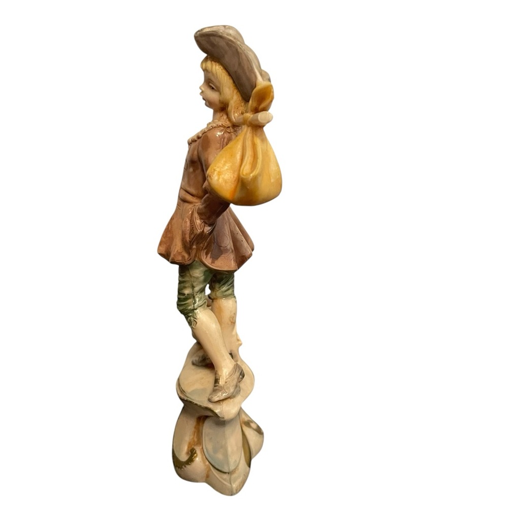 Fontanini Depose Italy Boy with Dog Bindle Figurine Vintage Hand Painted Statue - Picture 2 of 5